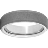 Serinium Beveled Edge Band with Sandblast Finish photo