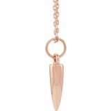 14K Rose Geometric 16-18 Necklace photo 2