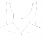 14K Rose Geometric 16-18 Necklace photo 3