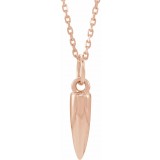 14K Rose Geometric 16-18 Necklace photo