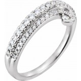 14K White 1/3 CTW Diamond Ring photo
