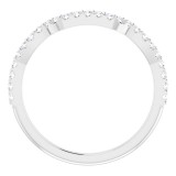 14K White 1/5 CTW Diamond Matching Band photo 2