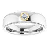 14K White & Yellow 1/6 CTW Diamond Ring photo 3