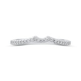 Shah Luxury 14K White Gold Round Diamond Wedding Band photo