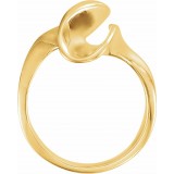 14K Yellow Freeform Ring photo 2