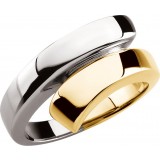 14K Yellow/White Bypass Ring photo