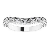 14K White 1/8 CTW Diamond Matching Band photo 3