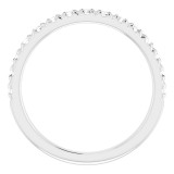 Platinum 1/2 CTW Diamond French-Set Anniversary Band photo 2