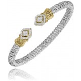 Vahan 14k Gold & Sterling Silver Diamond Bracelet photo