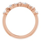 14K Rose 7/8 CTW Diamond Anniversary Band photo 2