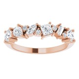 14K Rose 7/8 CTW Diamond Anniversary Band photo 3