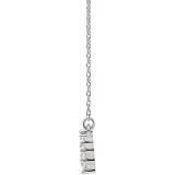 14K White 1/3 CTW Diamond V 16-18 Necklace photo 2