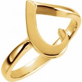 14K Yellow Freeform Ring photo