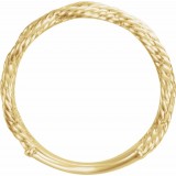 14K Yellow Rope Ring photo 2