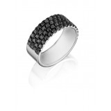 Henri Daussi 9mm Men's Wedding Band MB4 14k Gold White 2.75 Ctw. photo 2