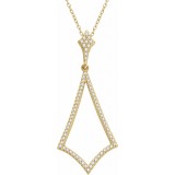 14K Yellow 1/4 CTW Diamond 18 Necklace photo