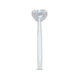 Shah Luxury 14K White Gold Diamond Engagement Ring (Semi-Mount) photo 3