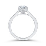 Shah Luxury 14K White Gold Diamond Engagement Ring (Semi-Mount) photo 4