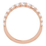 14K Rose 3/4 CTW Diamond Anniversary Band photo 2