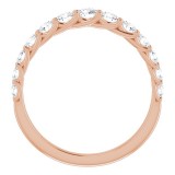 14K Rose 3/4 CTW Diamond Anniversary Band photo 2