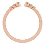 14K Rose Beaded Ring photo 2