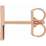 14K Rose Single Initial Y Earring photo 2