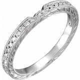 14K White  1/10 CTW Diamond Band photo