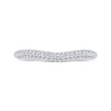 Shah Luxury 14K White Gold Diamond Wedding Band photo