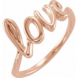 14K Rose Love Ring photo