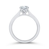 Shah Luxury 14K White Gold Solitaire Engagement Ring (Semi-Mount) photo 4