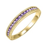 Gems One 10Kt Yellow Gold Amethyst (1/3 Ctw) Ring photo