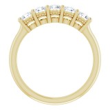 14K Yellow 1/2 CTW Diamond Anniversary Band photo 2