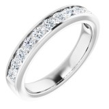 14K White 3/4 CTW Diamond Anniversary Band photo 2