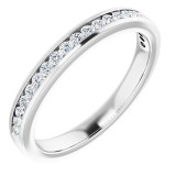 14K White 3/4 CTW Diamond Anniversary Band photo