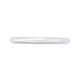 Shah Luxury 14K White Gold Plain Wedding Band photo