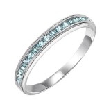 Gems One 14Kt White Gold Blue Topaz (1/3 Ctw) Ring photo