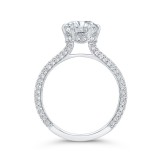 Shah Luxury 14K White Gold Diamond Engagement Ring (Semi-Mount) photo 4
