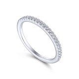 Gabriel & Co. 14k White Gold Contemporary Anniversary Wedding Band photo 3