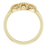 14K Yellow 1/4 CTW Diamond Vintage-Inspired Ring photo 2