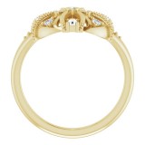 14K Yellow 1/4 CTW Diamond Vintage-Inspired Ring photo 2
