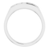 14K White 3/4 CTW Diamond Band photo 2