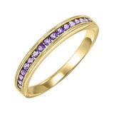 Gems One 14Kt Yellow Gold Amethyst (1/3 Ctw) Ring photo