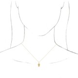 14K Yellow Hamsa 16-18 Necklace photo 3
