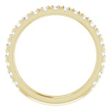 14K Yellow 5/8 CTW Diamond French-Set Anniversary Band photo 2