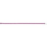 14K White Lab-Grown Ruby Line 7.25 Bracelet photo 3