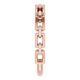 14K Rose Chain Link Ring photo 4