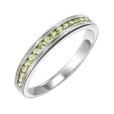 Gems One 14Kt White Gold Peridot (1/3 Ctw) Ring photo