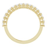 14K Yellow 1/3 CTW Diamond Anniversary Band photo 2