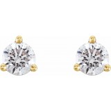 14K Yellow 1/3 CTW Diamond Earrings photo 2