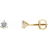 14K Yellow 1/3 CTW Diamond Earrings photo